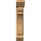 Ekena Millwork Olympic Slat Smooth Bracket w/ Offset Brace, Western Red Cedar, 7 1/2"W x 28"D x 40"H BKT0806X28X40OLY06SWR - alternate 2